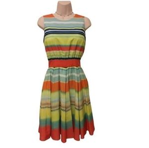 Ted Baker Multicolor Stripe Dress 1 / S / 4